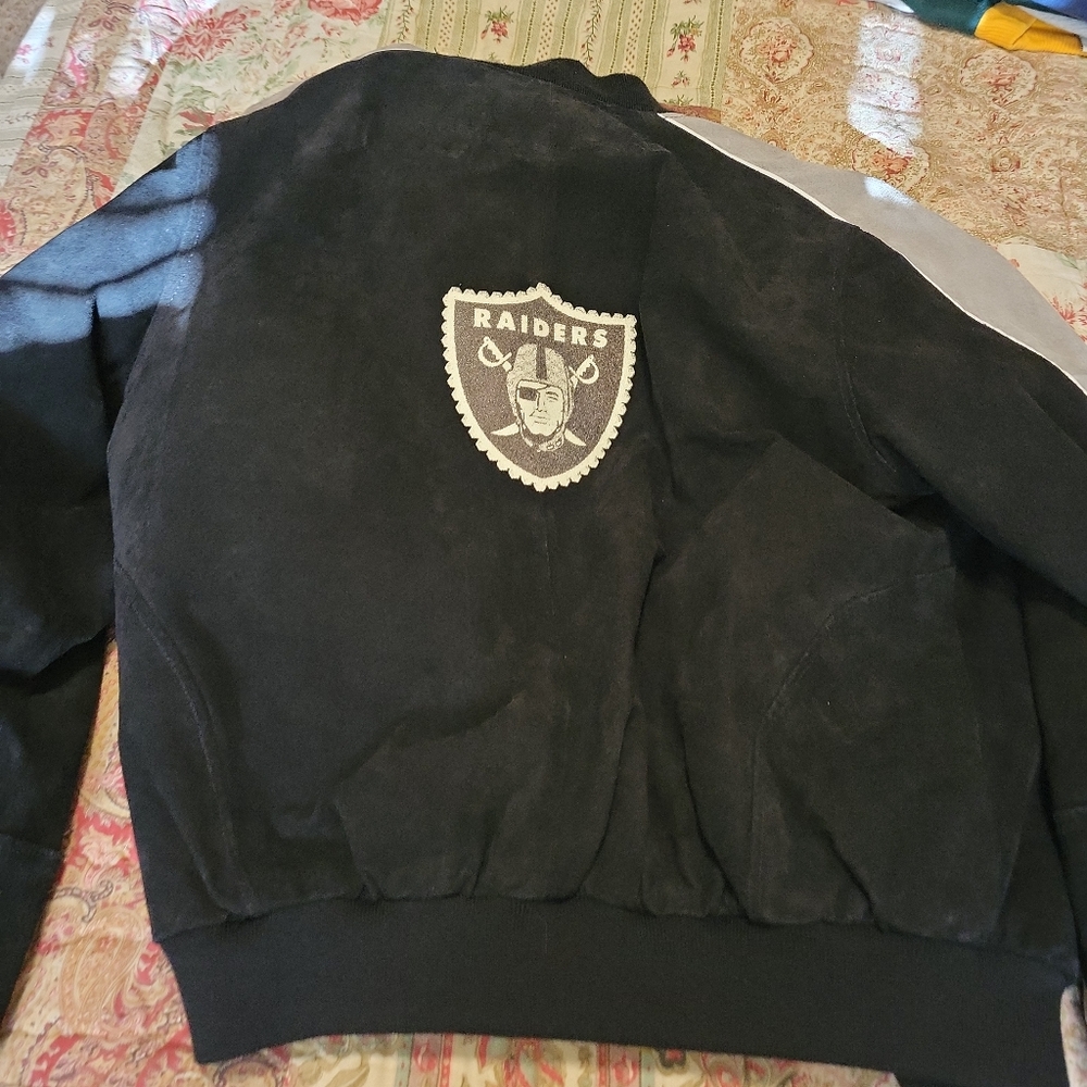 Raiders Black and Gray Jacket - Picture 4 of 5